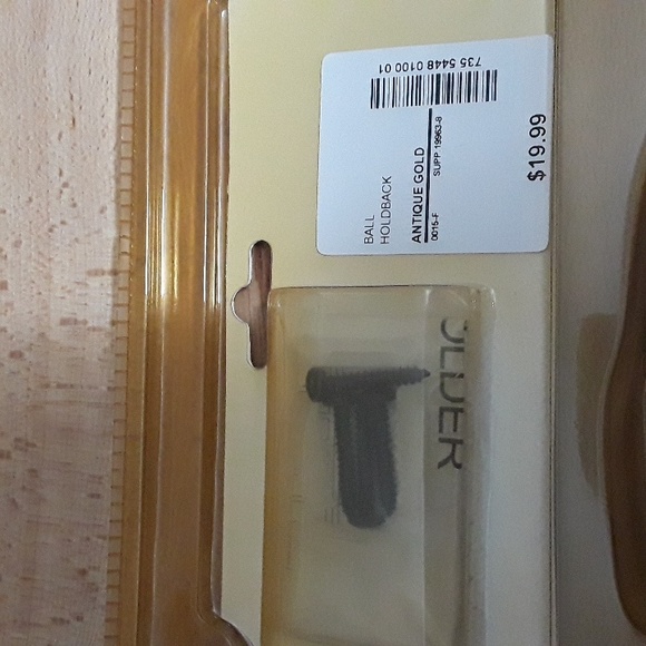 3 Sets JC Penny Home Collection  Antique Gold Scarf Holder/Curtain Holdb… - Picture 7 of 7